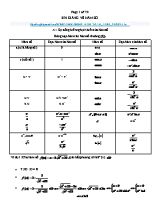 Bài giảng về Hàm số trong chương trình Đại số và Giải tích Lớp 12